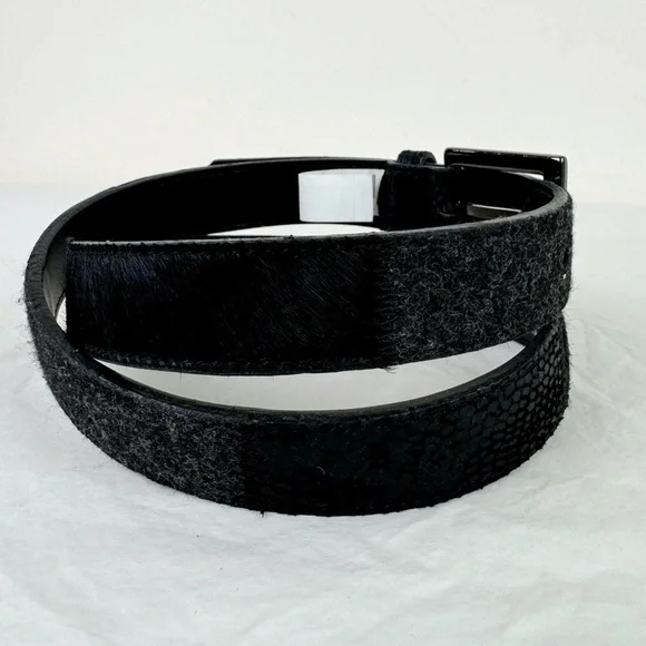 Liz Claiborne Black Patchwork Belt - Picture 4 of 8